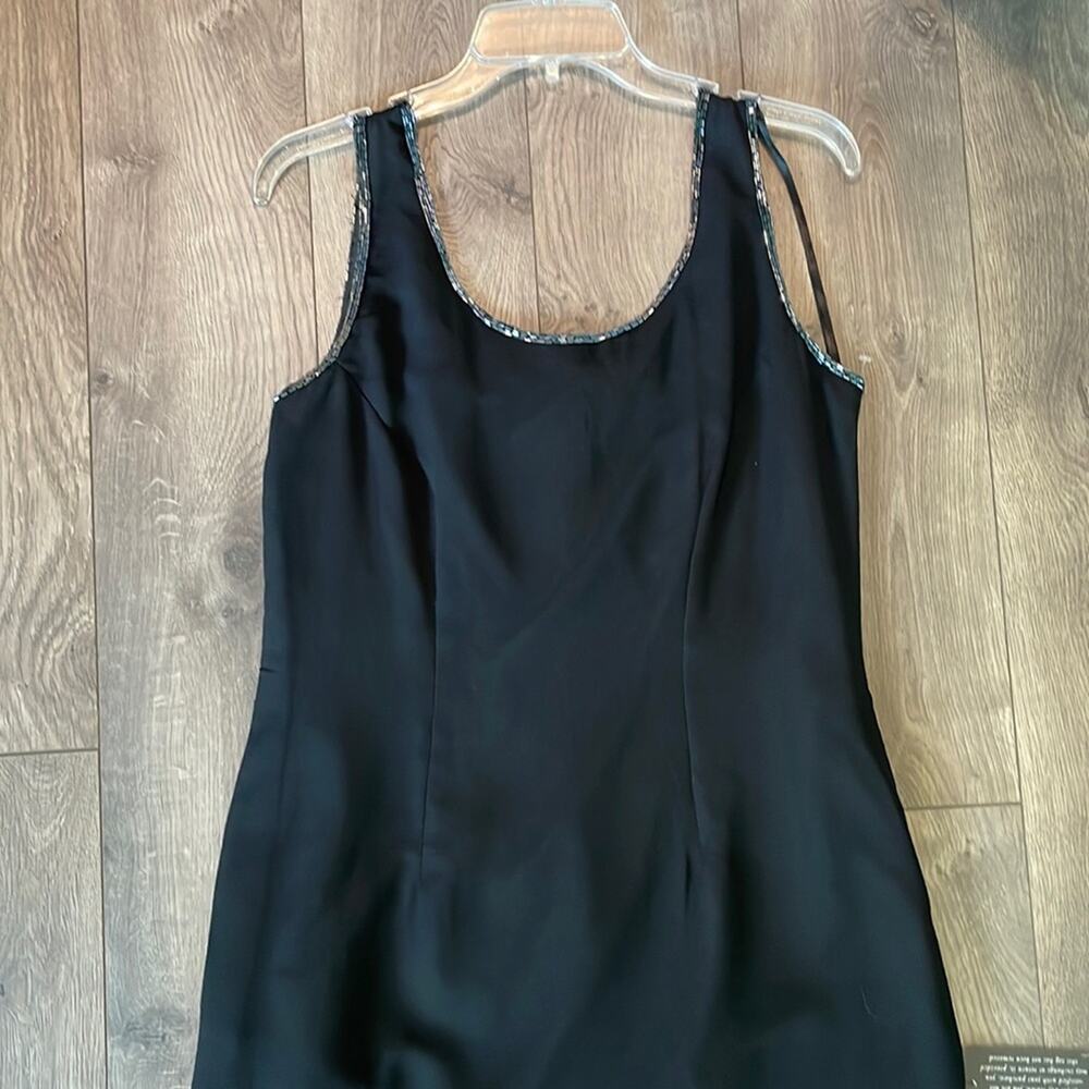 NWT JKara Black Sleeveless Sequin Dress Size 12